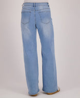 Je m'appelle Broeken Pant Straight Stretch Denim | Light Denim