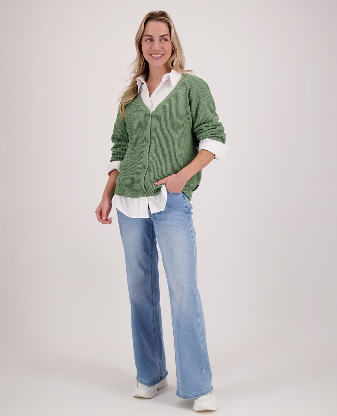 Je m'appelle Broeken Pant Straight Stretch Denim | Light Denim
