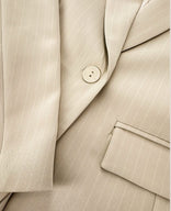 Je m'appelle Jassen Blazer Straight Pinstripe | Sahara