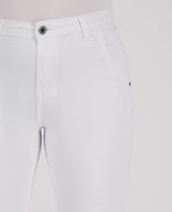 Je m'appelle Broeken Pant Flare Superstretch Denim | Wit