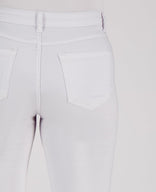 Je m'appelle Broeken Pant Flare Superstretch Denim | Wit