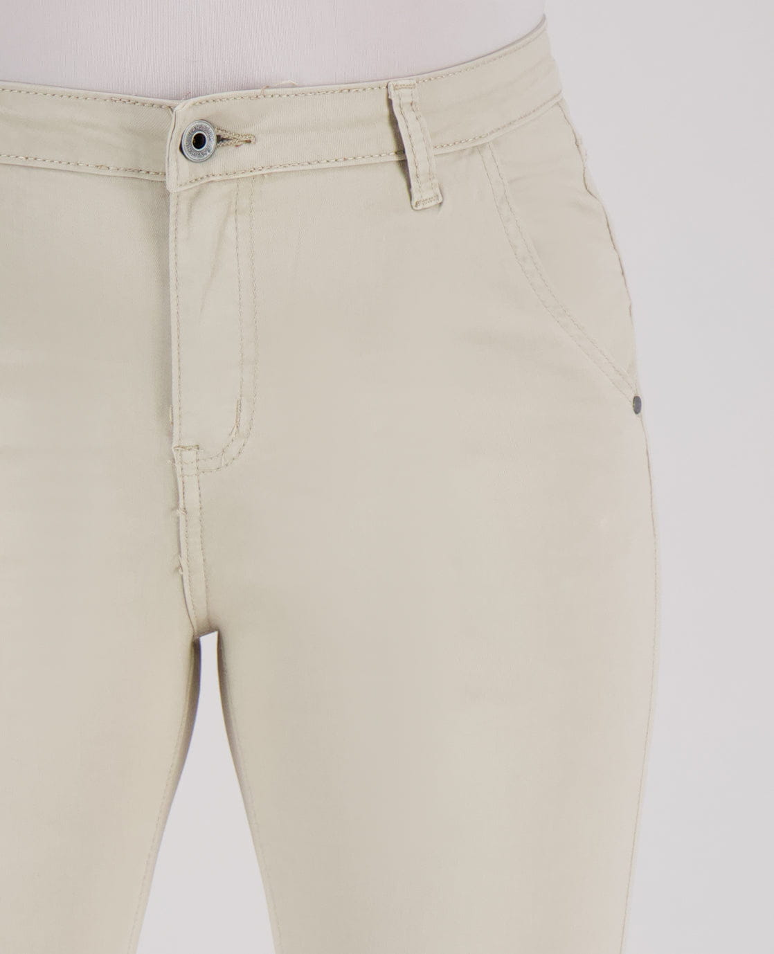 Je m'appelle Broeken Pant Flare Superstretch Denim | Zand