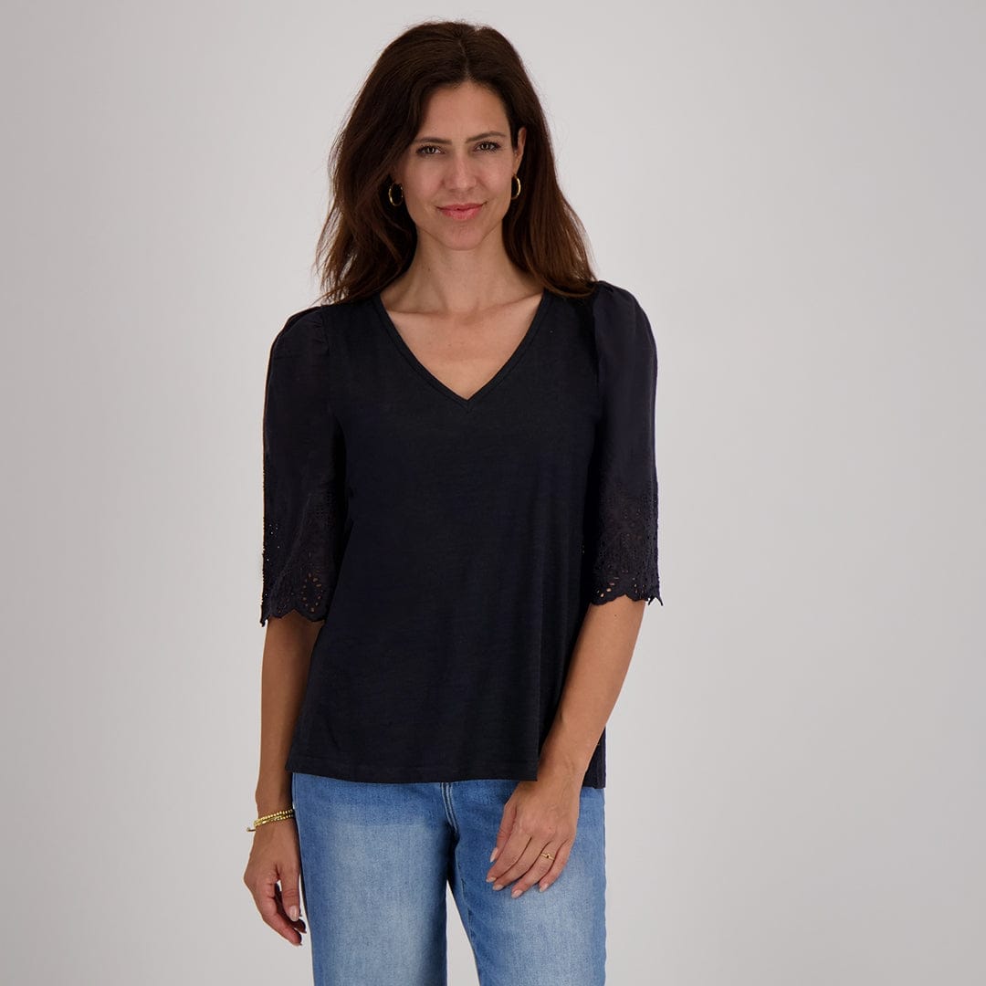 Je m'appelle Tops Zwart / XS Top Babice | Zwart