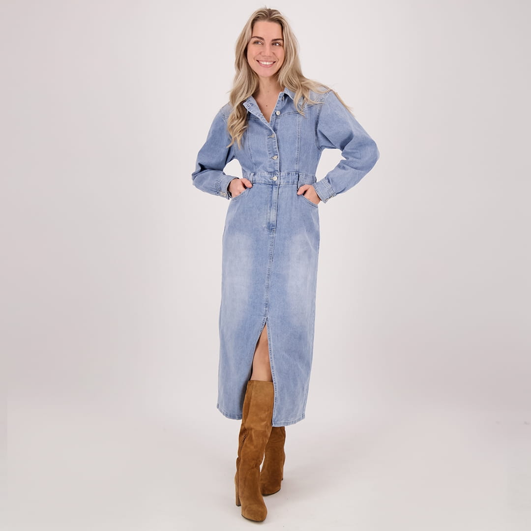 Je m'appelle Jurken Light Denim / XS Robe Superstretch Denim | Light Denim