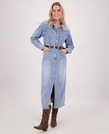 Je m'appelle Jurken Robe Superstretch Denim | Light Denim