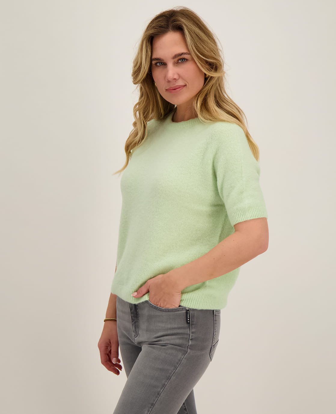 Je m'appelle Tops Pull Soleil | Lichtgroen
