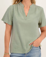 Je m'appelle Tops Top Juul | Linen Green