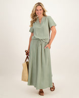 Je m'appelle Jurken Skirt Juul | Linen Green