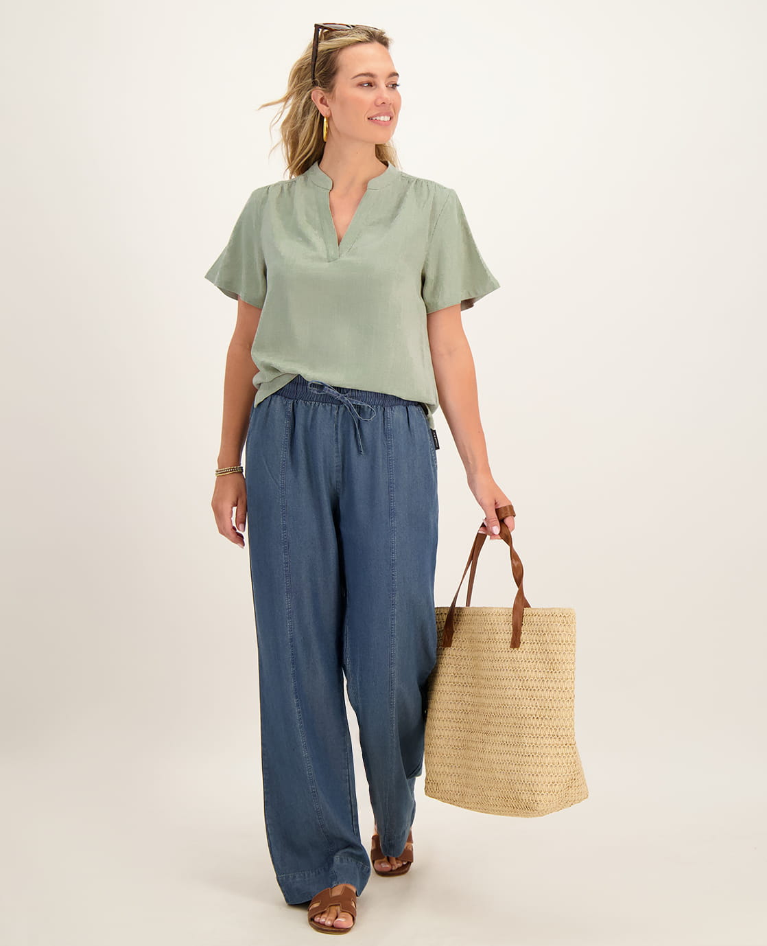 Je m'appelle Tops Top Juul | Linen Green