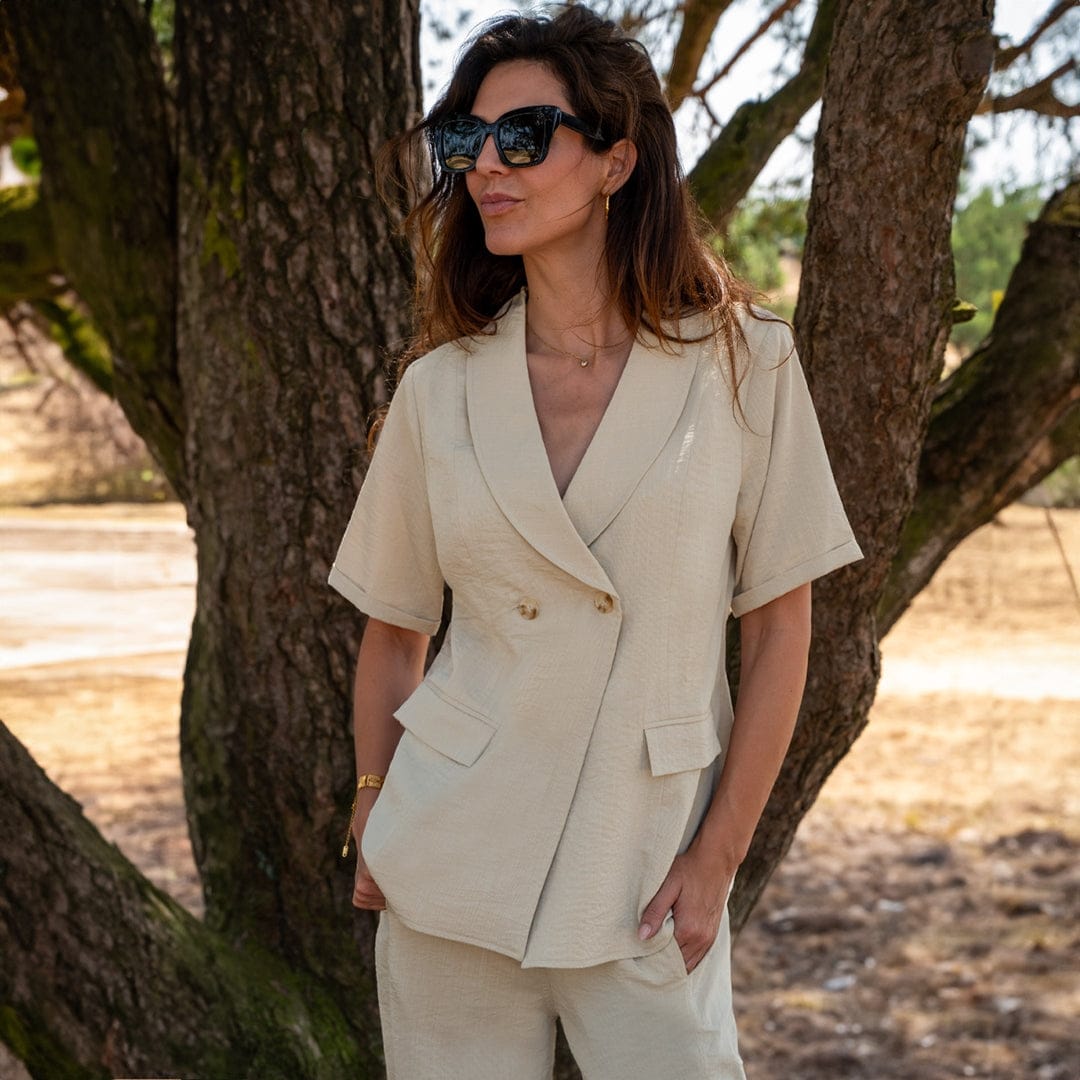 Je m'appelle Jassen Sahara Sand / XS Blazer Top Rana | Sahara Sand