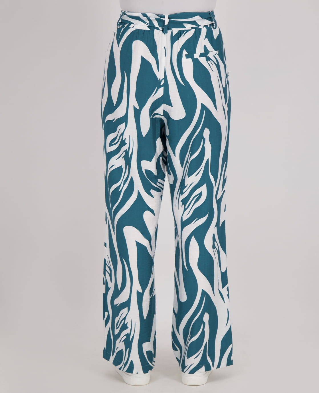 Je m'appelle Broeken Pant Straight | Petrol/Ecru