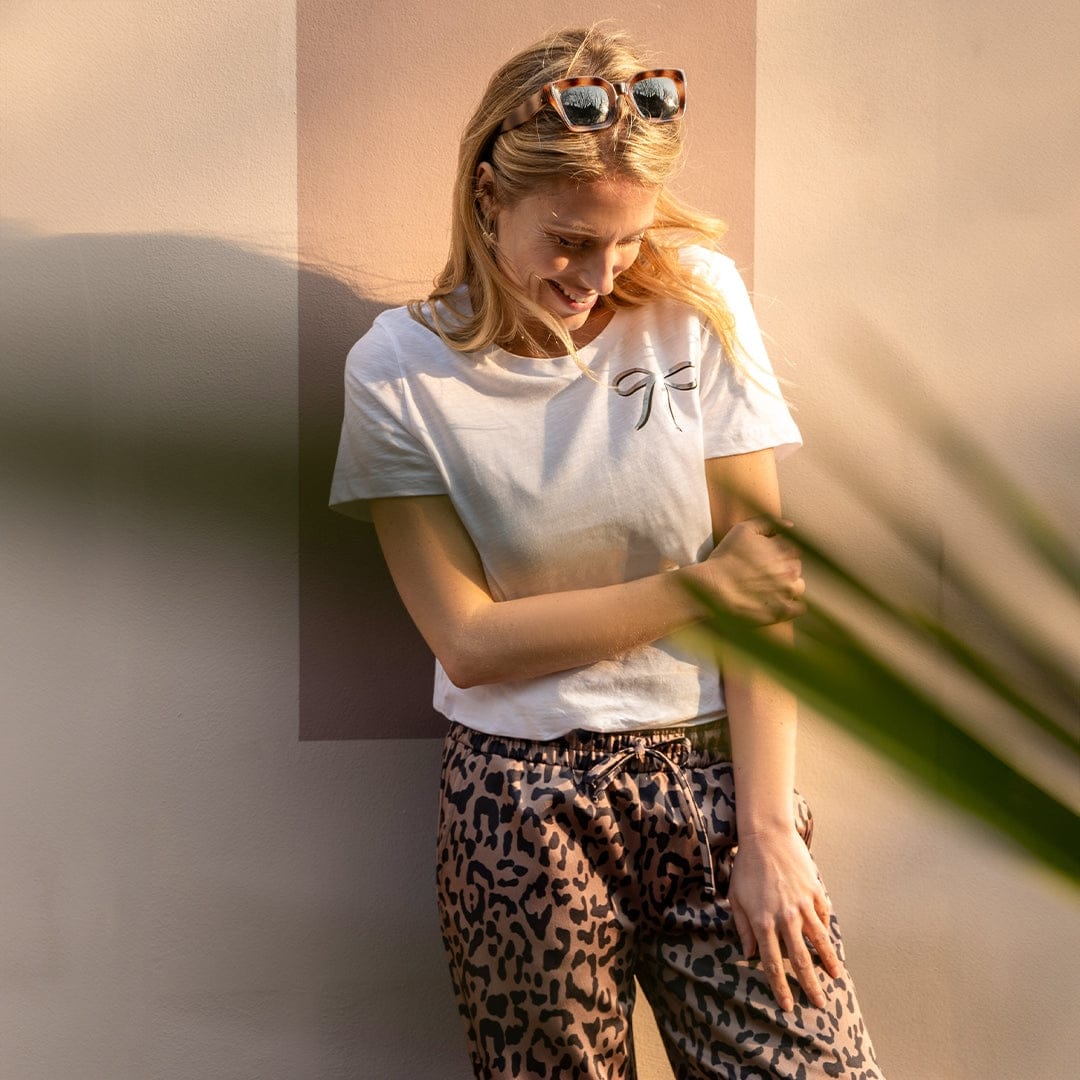 Je m'appelle Tops Wit / XS Tee Bow | Wit