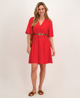 Je m'appelle Jurken Robe Luna | Coral Red