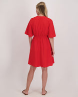 Je m'appelle Jurken Robe Luna | Coral Red