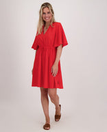 Je m'appelle Jurken Robe Luna | Coral Red