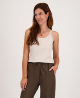 Je m'appelle Tops Dark Greige/Light Gold / XS Tanktop | Dark Greige/Light Gold