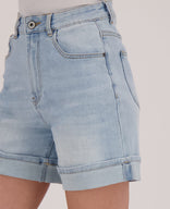 Je m'appelle Broeken Short Stretch Denim | Light Denim
