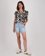 Je m'appelle Broeken Short Stretch Denim | Light Denim