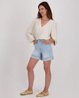 Je m'appelle Broeken Short Stretch Denim | Light Denim