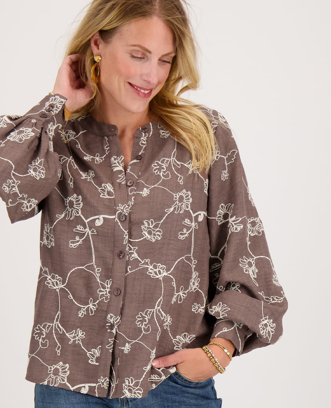 Je m'appelle Tops Blouse Paris | Coffee Taupe
