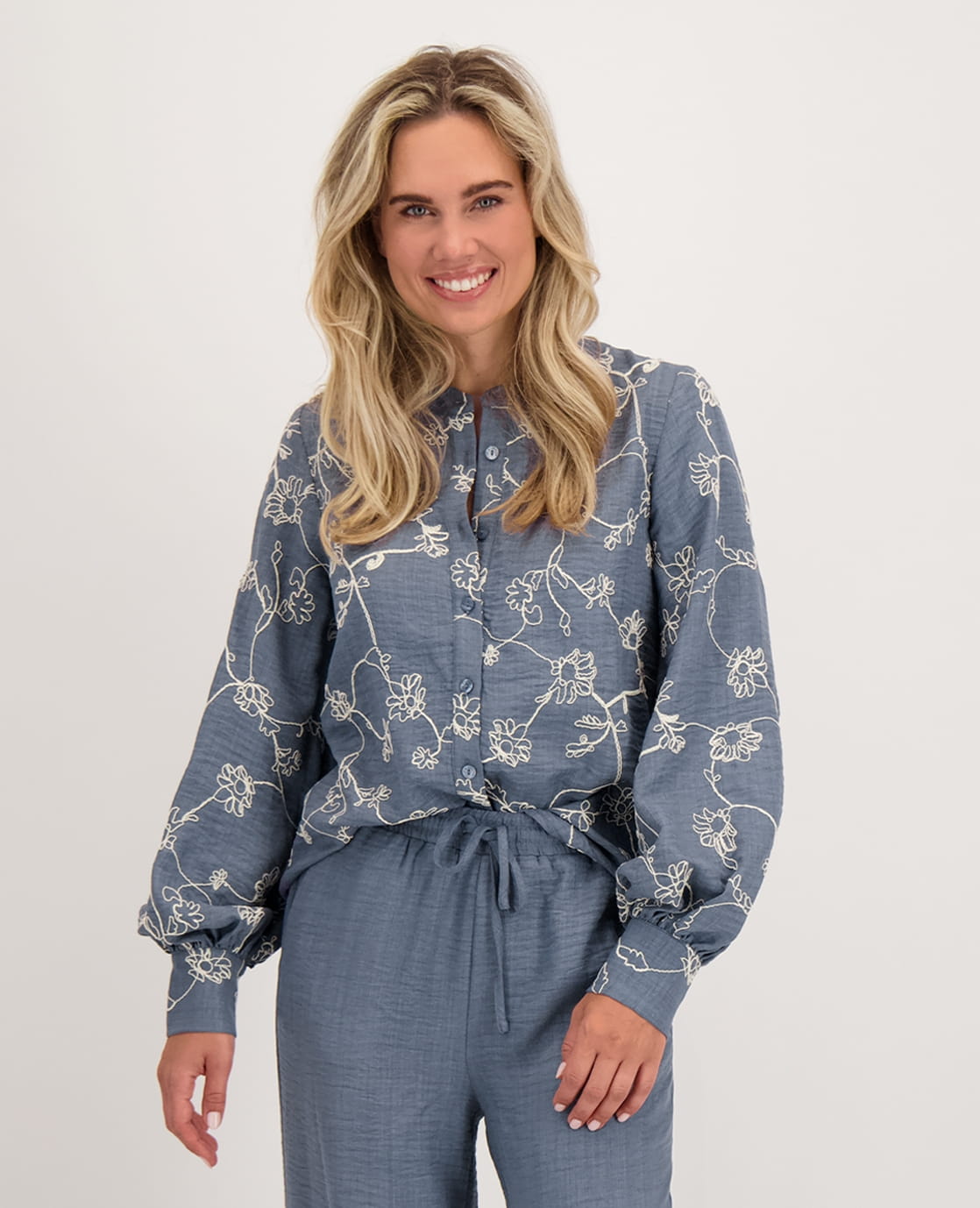Je m'appelle Tops Blouse Paris | Blue Denim Washed
