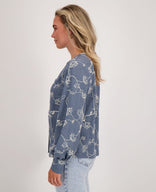 Je m'appelle Tops Blouse Paris | Blue Denim Washed