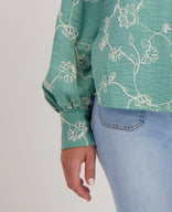 Je m'appelle Tops Blouse Paris | Ocean Green