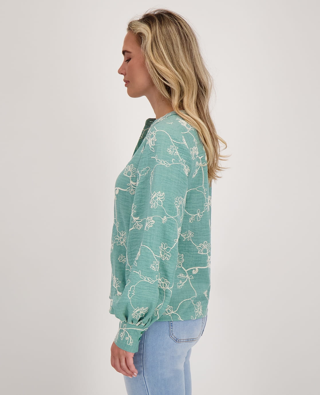 Je m'appelle Tops Blouse Paris | Ocean Green