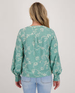 Je m'appelle Tops Blouse Paris | Ocean Green