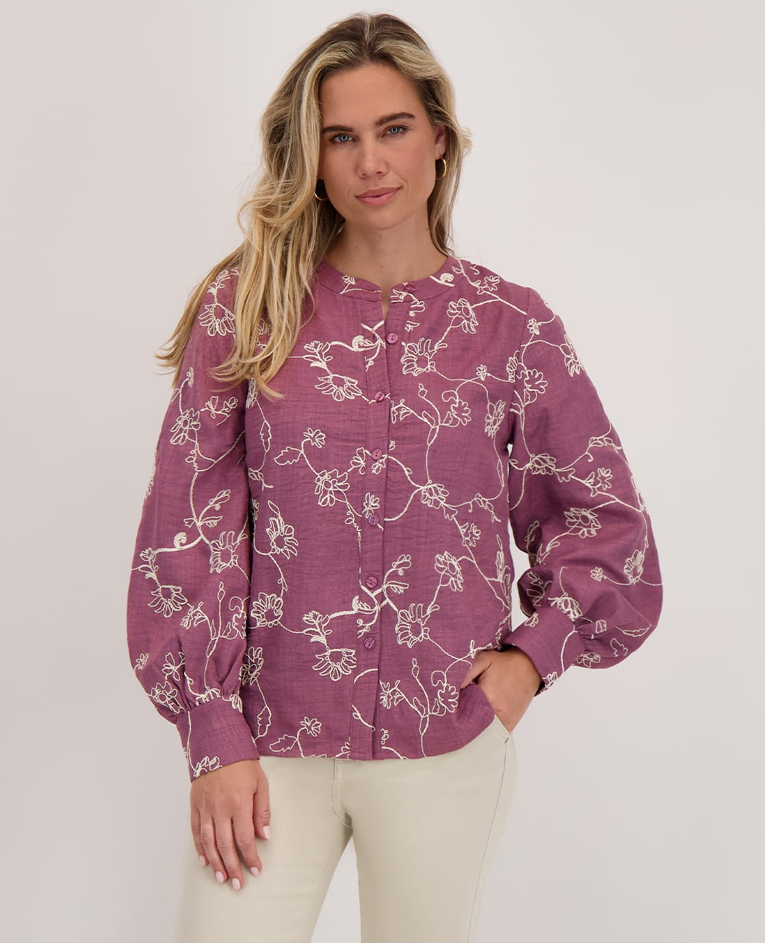 Je m'appelle Tops Blouse Paris | Dark Mauve