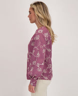 Je m'appelle Tops Blouse Paris | Dark Mauve