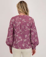 Je m'appelle Tops Blouse Paris | Dark Mauve