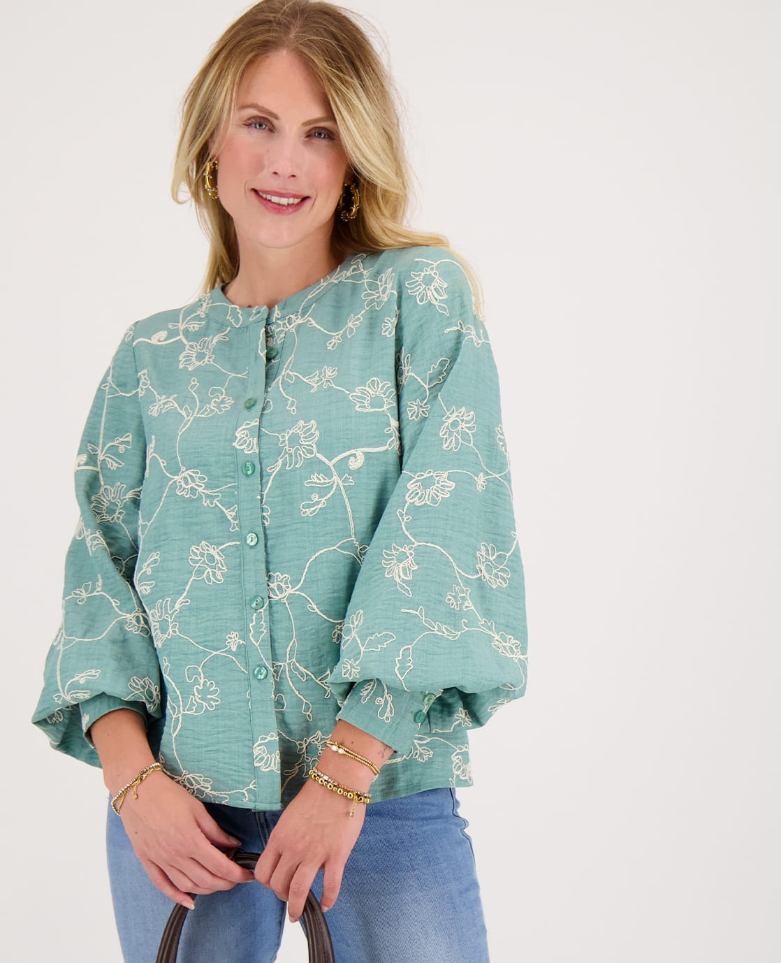 Je m'appelle Tops Blouse Paris | Ocean Green