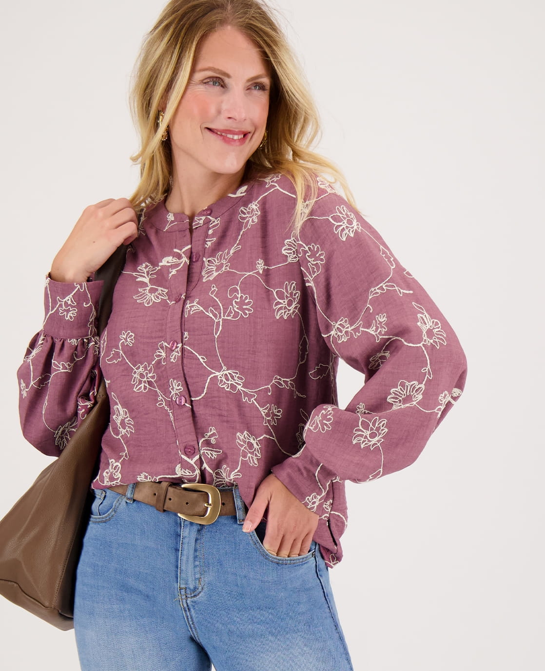 Je m'appelle Tops Blouse Paris | Dark Mauve