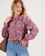 Je m'appelle Tops Blouse Paris | Dark Mauve