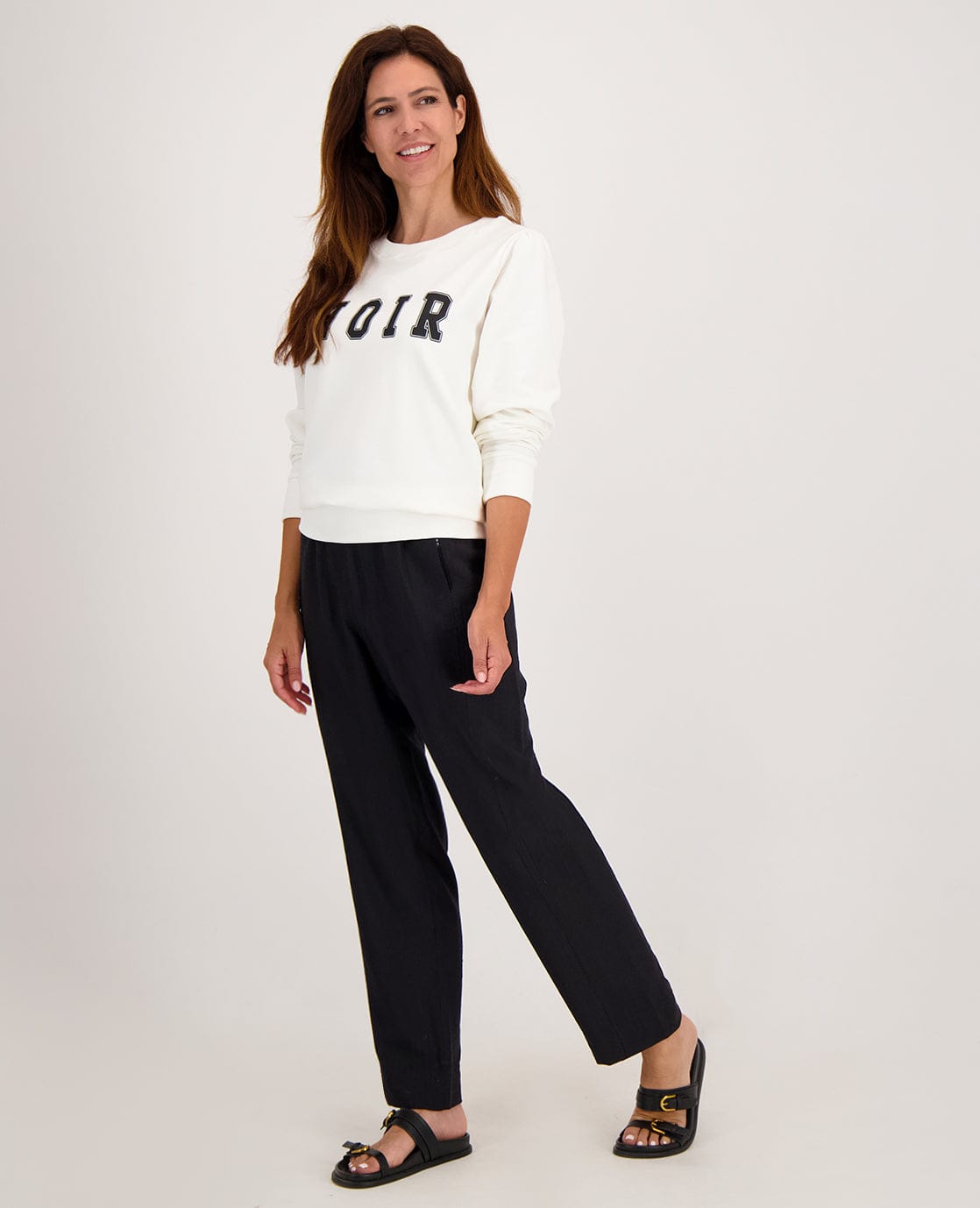 Je m'appelle Tops Sweater Livia | Porselein wit