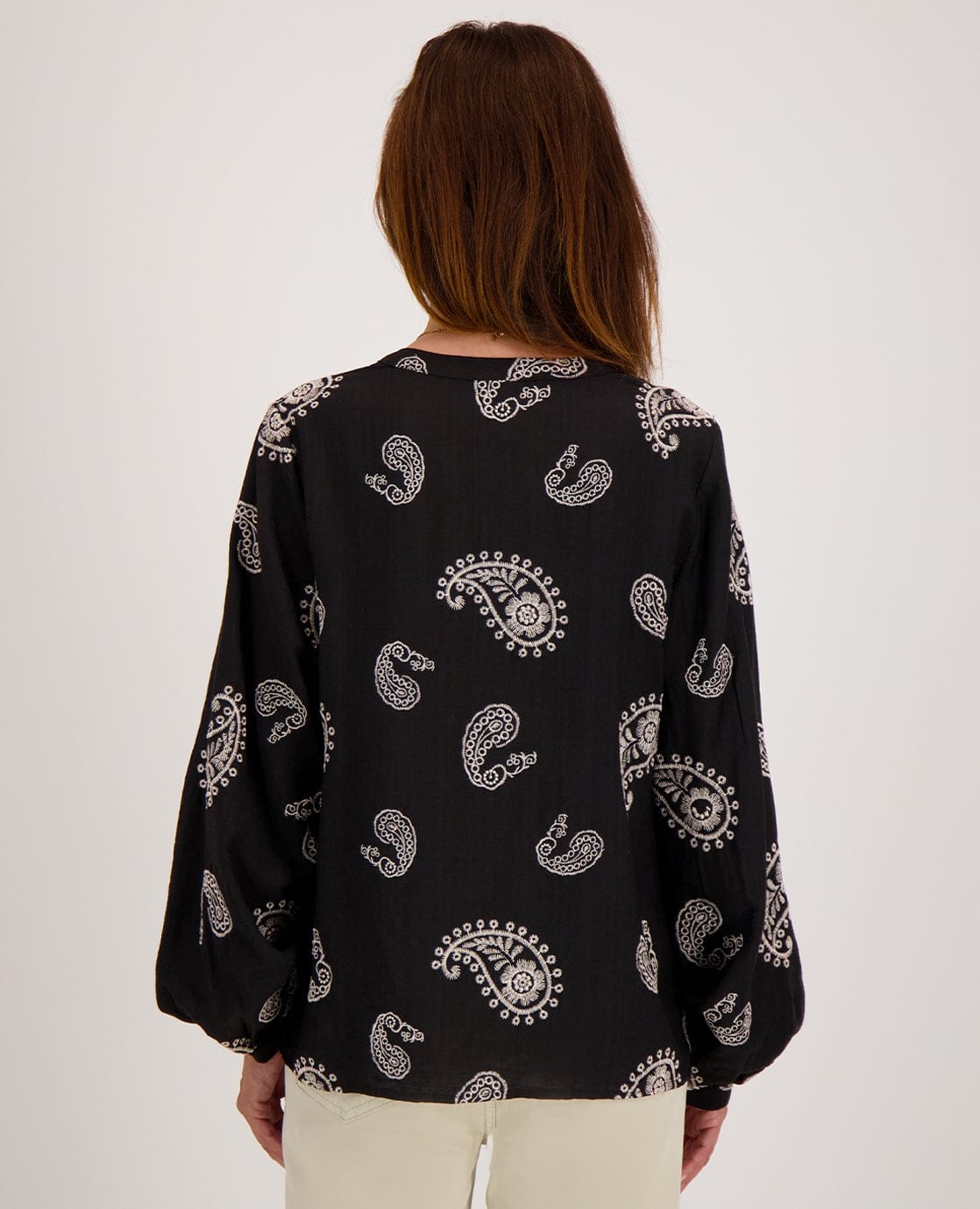 Je m'appelle Tops Blouse Liese | Zwart/Greige