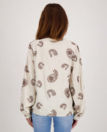 Je m'appelle Tops Blouse Lizzy | Greige / Cacao Brown