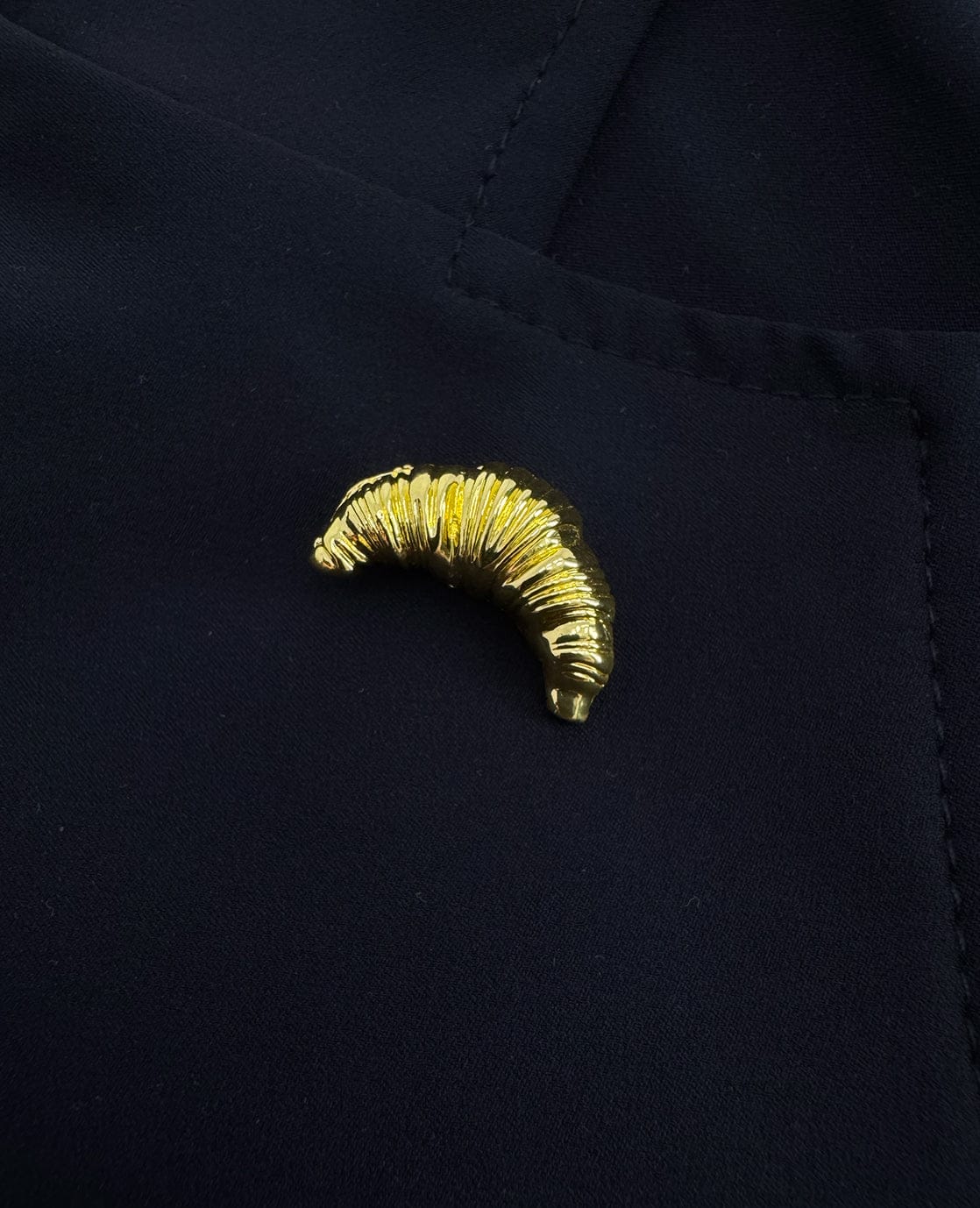 Je m'appelle Accessoires Goud / One Size Broche Croissant | Goud