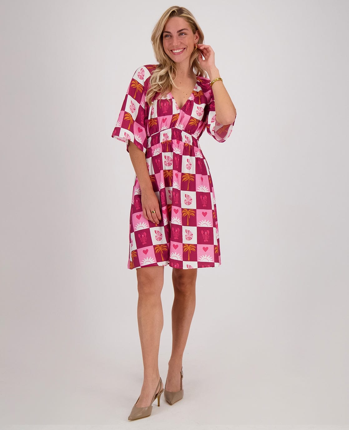 Je m'appelle Jurken Robe Kim | Multicolor/Roze