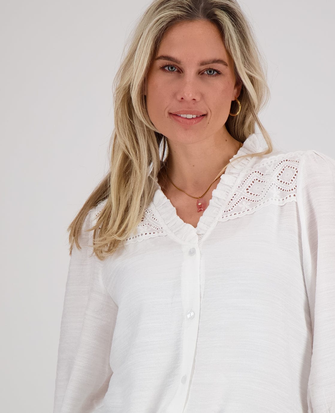 Je m'appelle Accessoires Goud / Roze / One Size Necklace Fish Charm | Goud / Roze