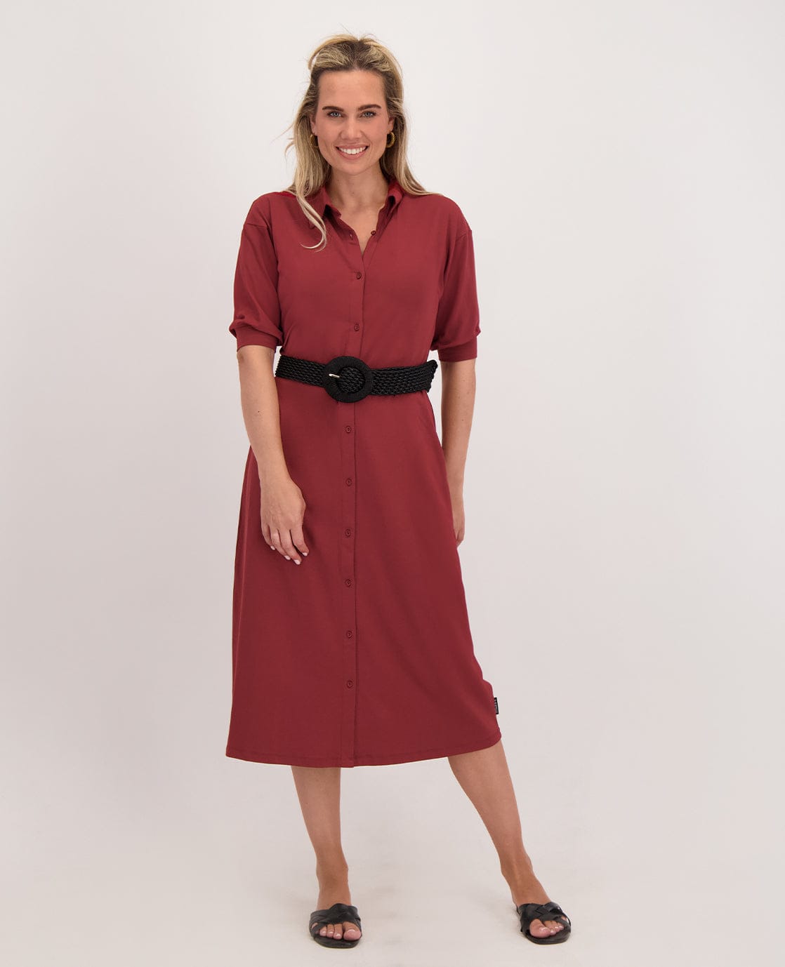 Je m'appelle Jurken Robe Romée | Wine Red