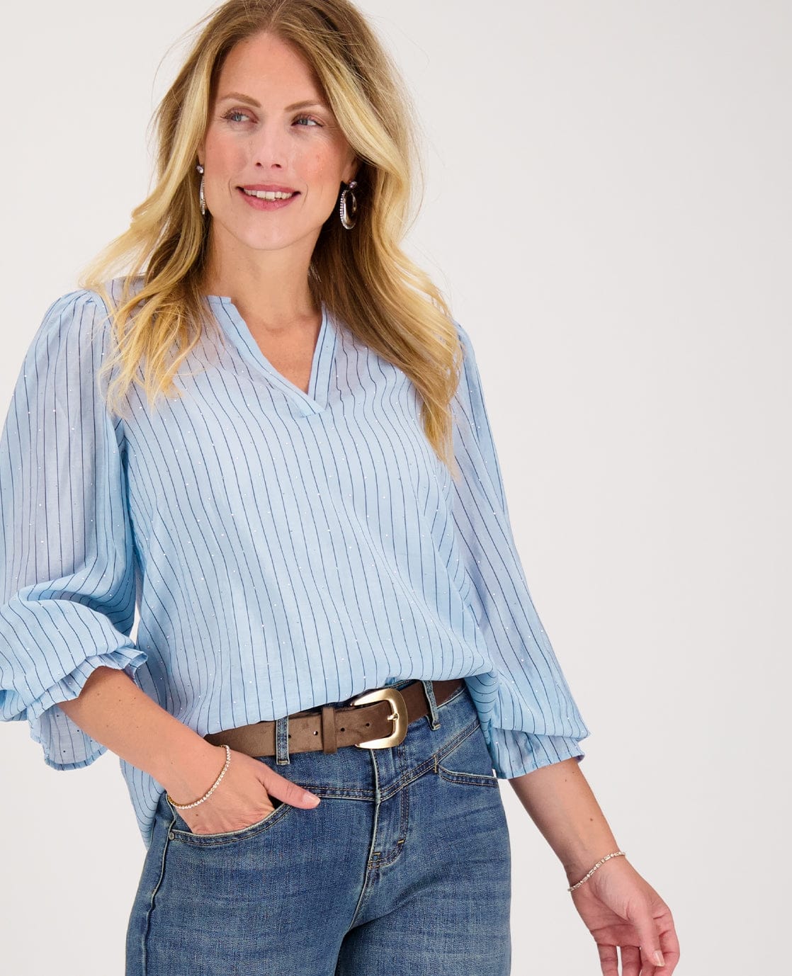 Je m'appelle Tops Top Lieke | Light Blue/Navy