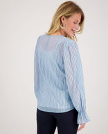 Je m'appelle Tops Top Lieke | Light Blue/Navy
