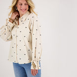 Je m'appelle Tops Blouse Elaine | Greige/Zwart