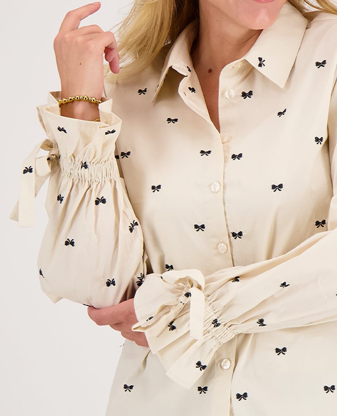 Je m'appelle Tops Blouse Elaine | Greige/Zwart