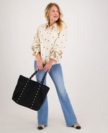 Je m'appelle Tops Blouse Elaine | Greige/Zwart