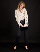 Je m'appelle Tops Blouse Elaine | Greige/Zwart