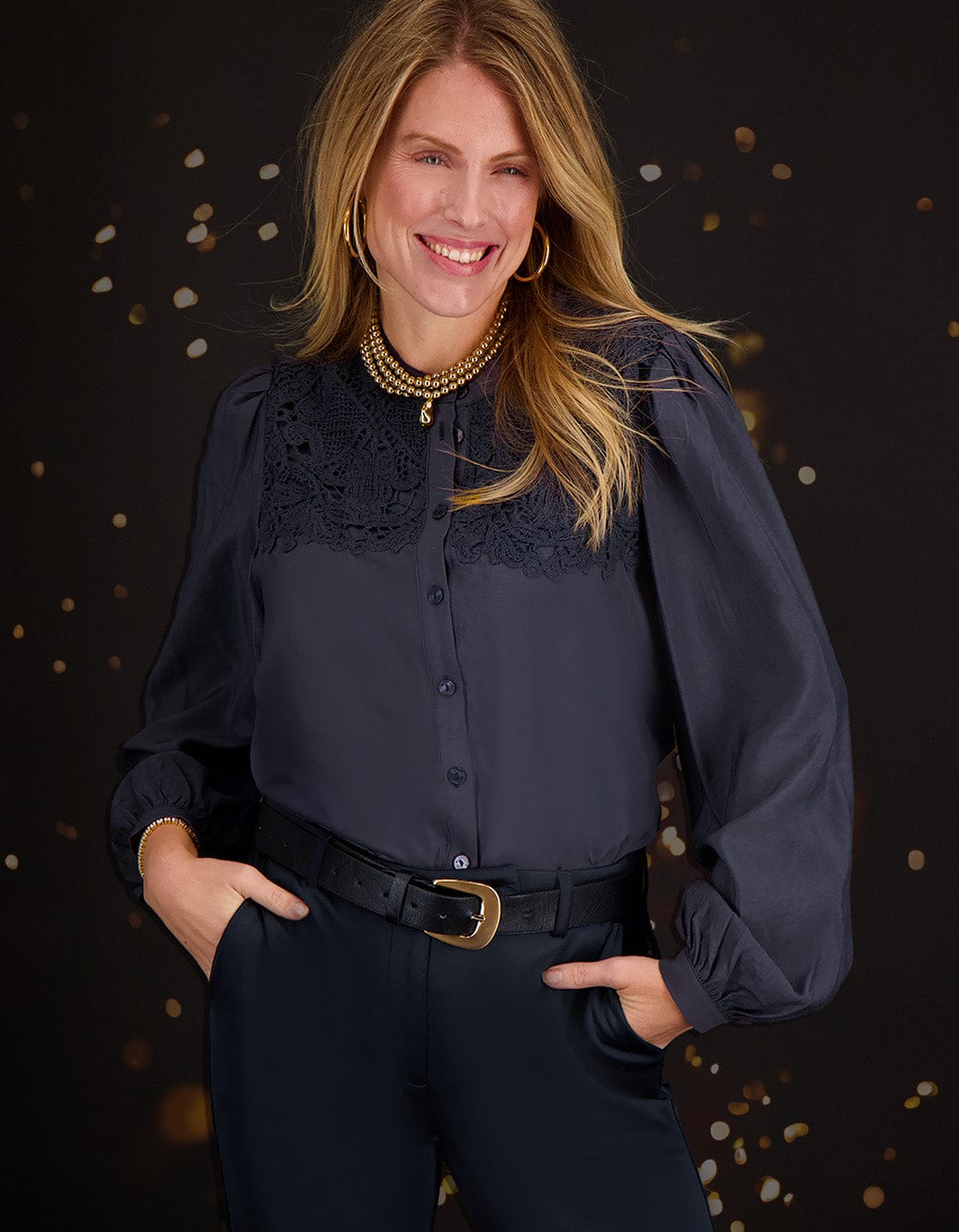 Je m'appelle Tops Blouse Tara | Donkerblauw