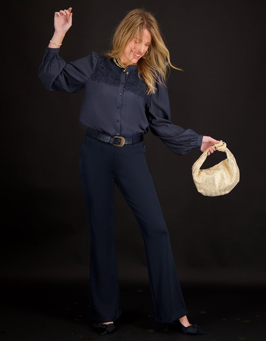 Je m'appelle Tops Blouse Tara | Donkerblauw